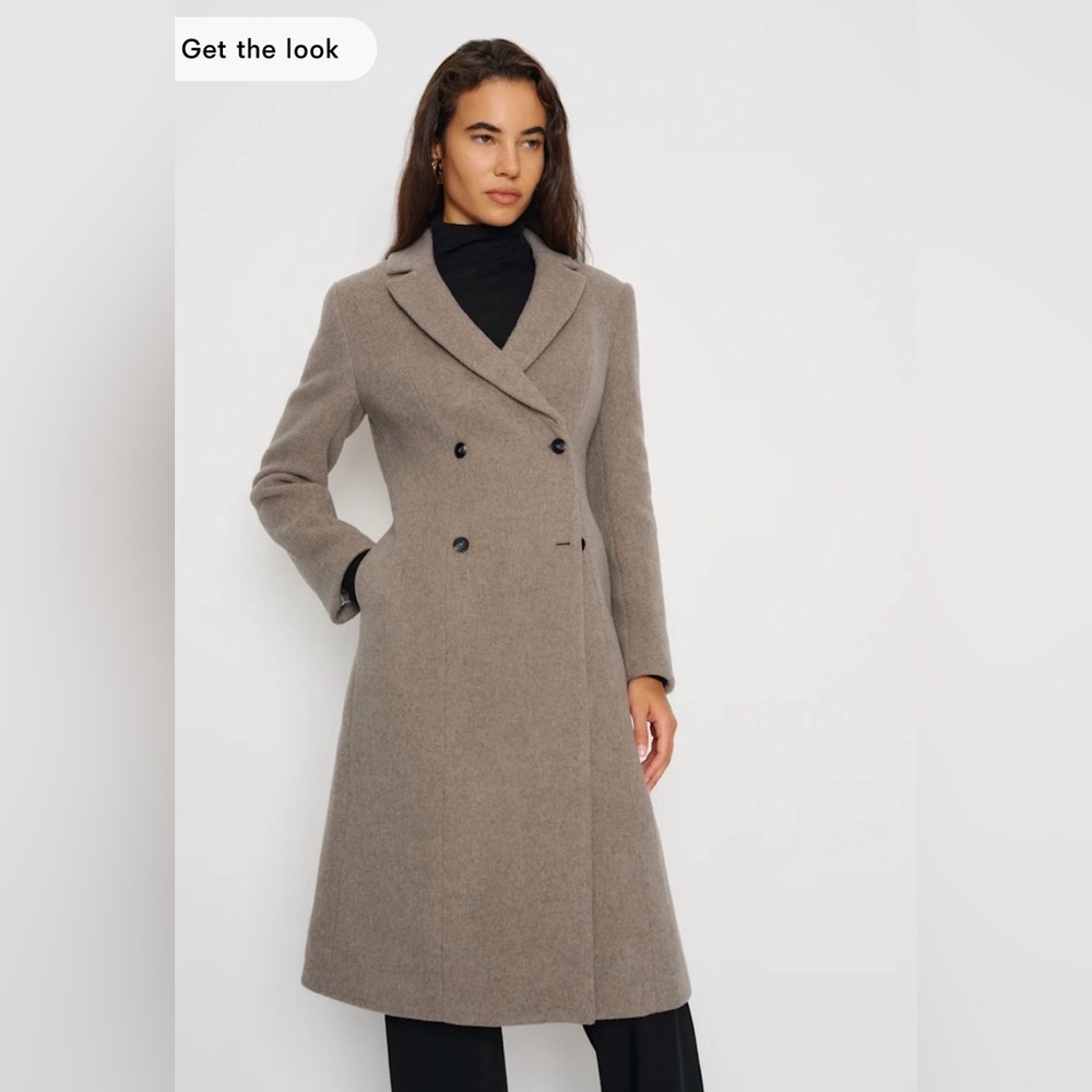 Reformation Dakota Coat Grey - Size XXS